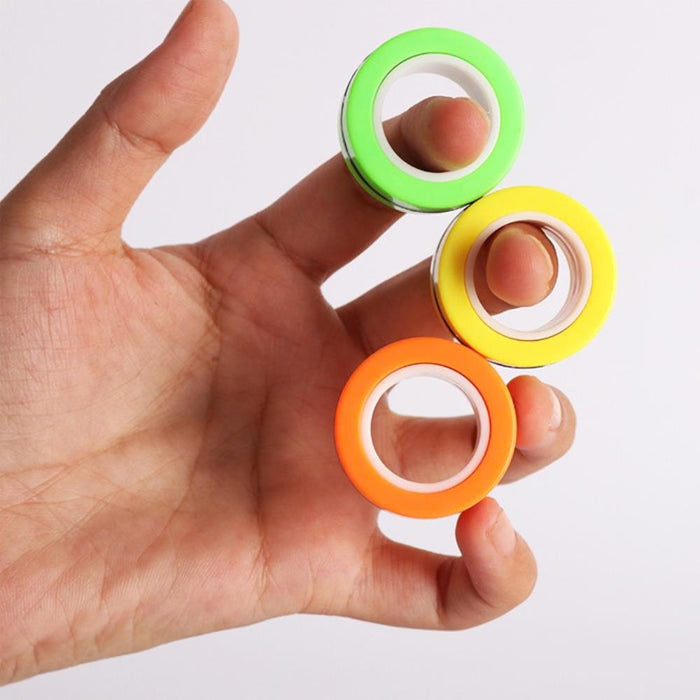 Spinner e Jogo com 3 Anéis Magnéticos