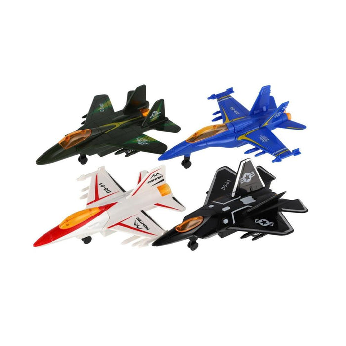Avião de Combate Pull Back 16cm