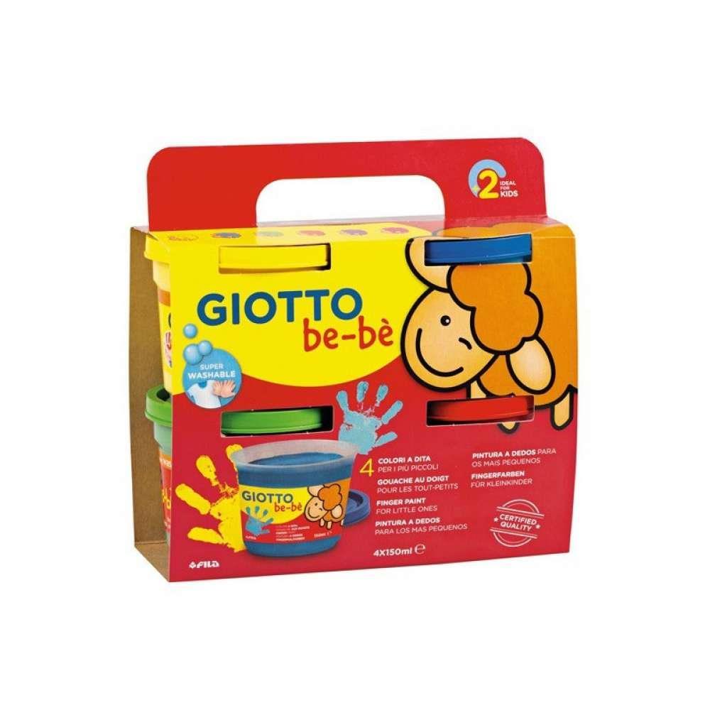 Giotto Be-Bè Super Pintura com os Dedos 4x150g
