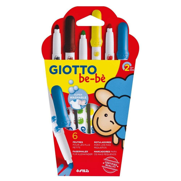 Marcadores Giotto Be-Bè 6 Cores