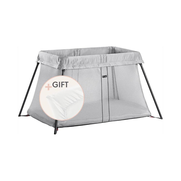 BabyBjörn Light Mesh Travel Cot Silver