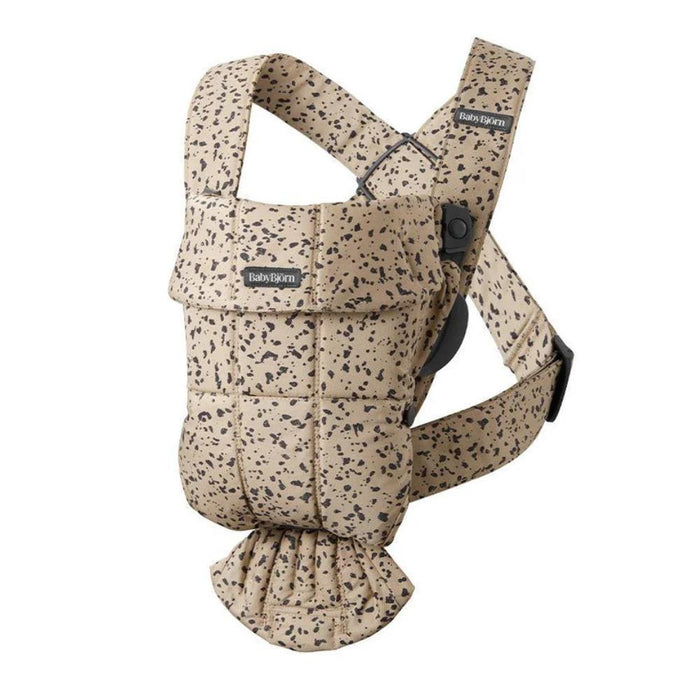 Marsúpio/Porta-Bebés BabyBjörn Mini Algodão Beige/Dark Grey Print