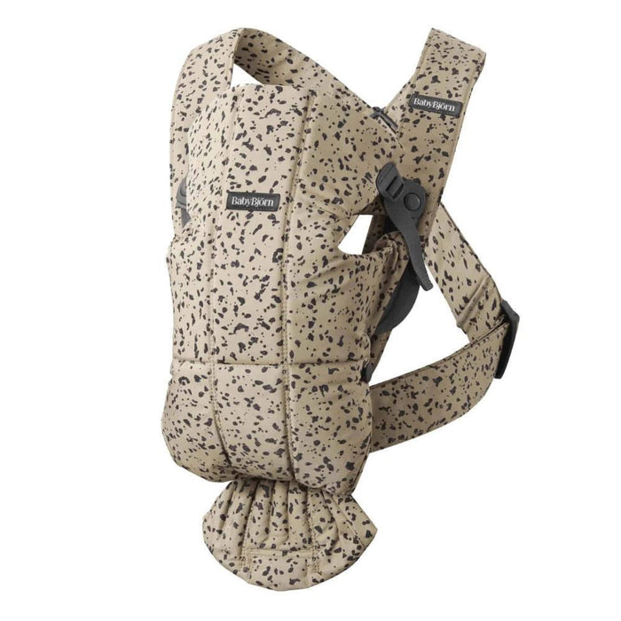 Marsúpio/Porta-Bebés BabyBjörn Mini Algodão Beige/Dark Grey Print