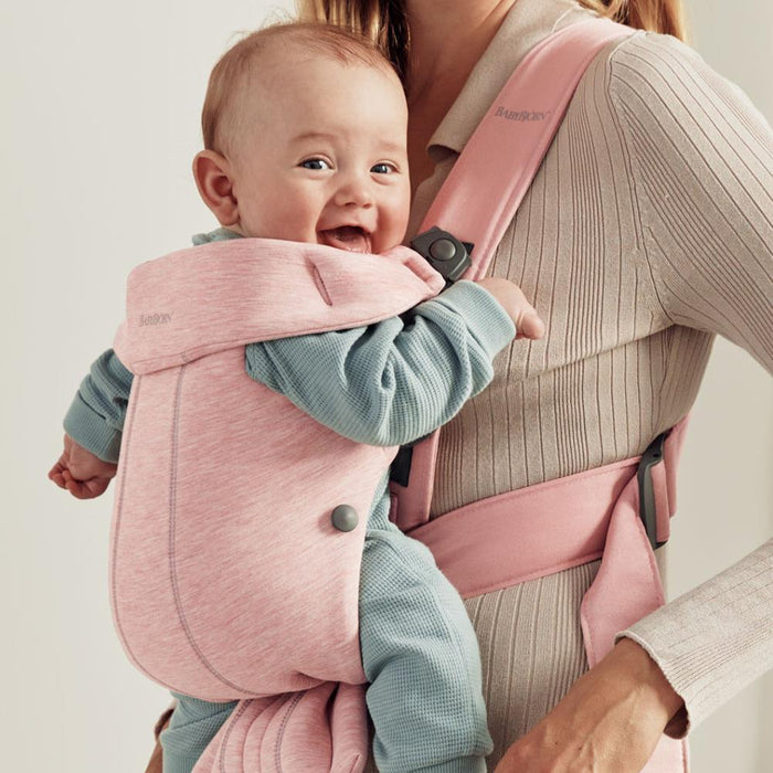 Marsúpio/Porta-Bebés BabyBjörn Mini 3D Jersey Light Pink