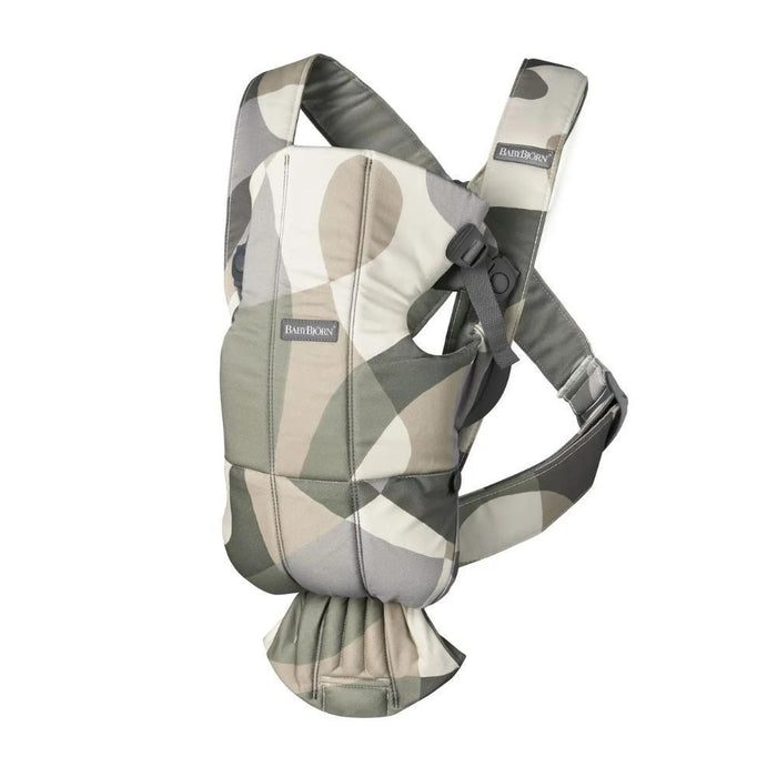 Marsúpio/Porta-Bebés BabyBjörn Mini Algodão Khaki/Green Print