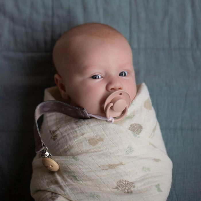 2 Musselinas em Algodão Baby Livia Folhas 75x75cm