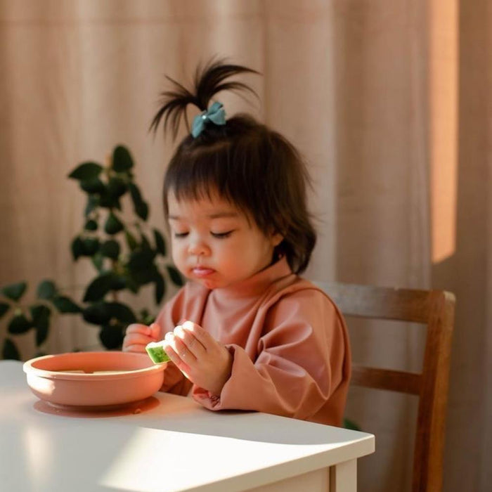 Taça em Silicone com Ventosa Baby Livia Muted Clay 300ml