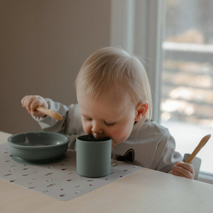 Taça em Silicone com Ventosa Baby Livia Blue 300ml