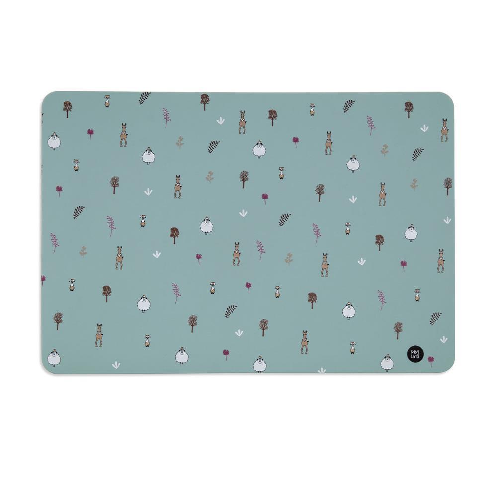 Baby Livia Blue Silicone Placemat 38x26cm