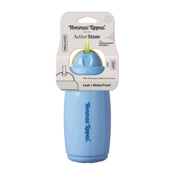 Garrafa Térmica com Palhinha Tommee Tippee Azul 266ml