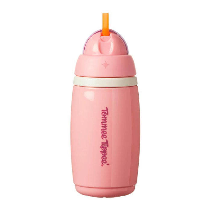 Garrafa Térmica com Palhinha Tommee Tippee Rosa 266ml