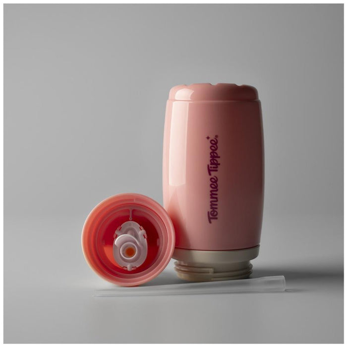 Garrafa Térmica com Palhinha Tommee Tippee Rosa 266ml