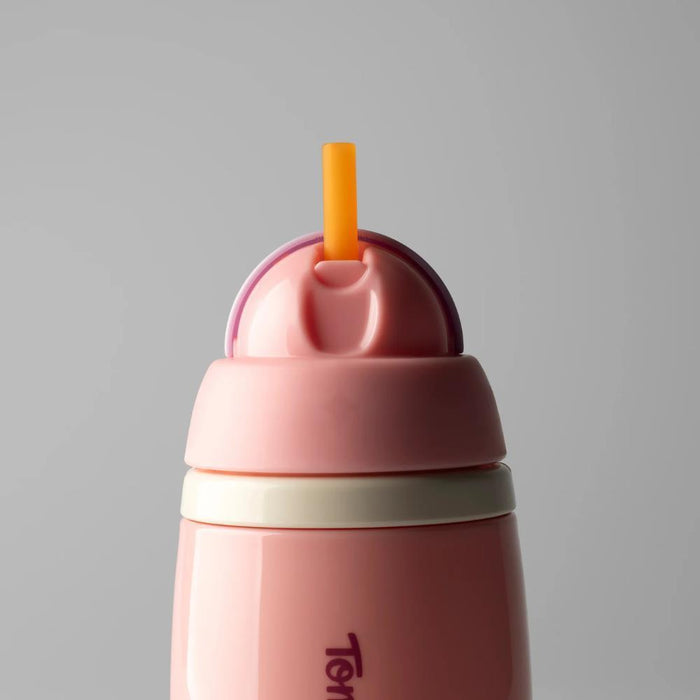 Garrafa Térmica com Palhinha Tommee Tippee Rosa 266ml