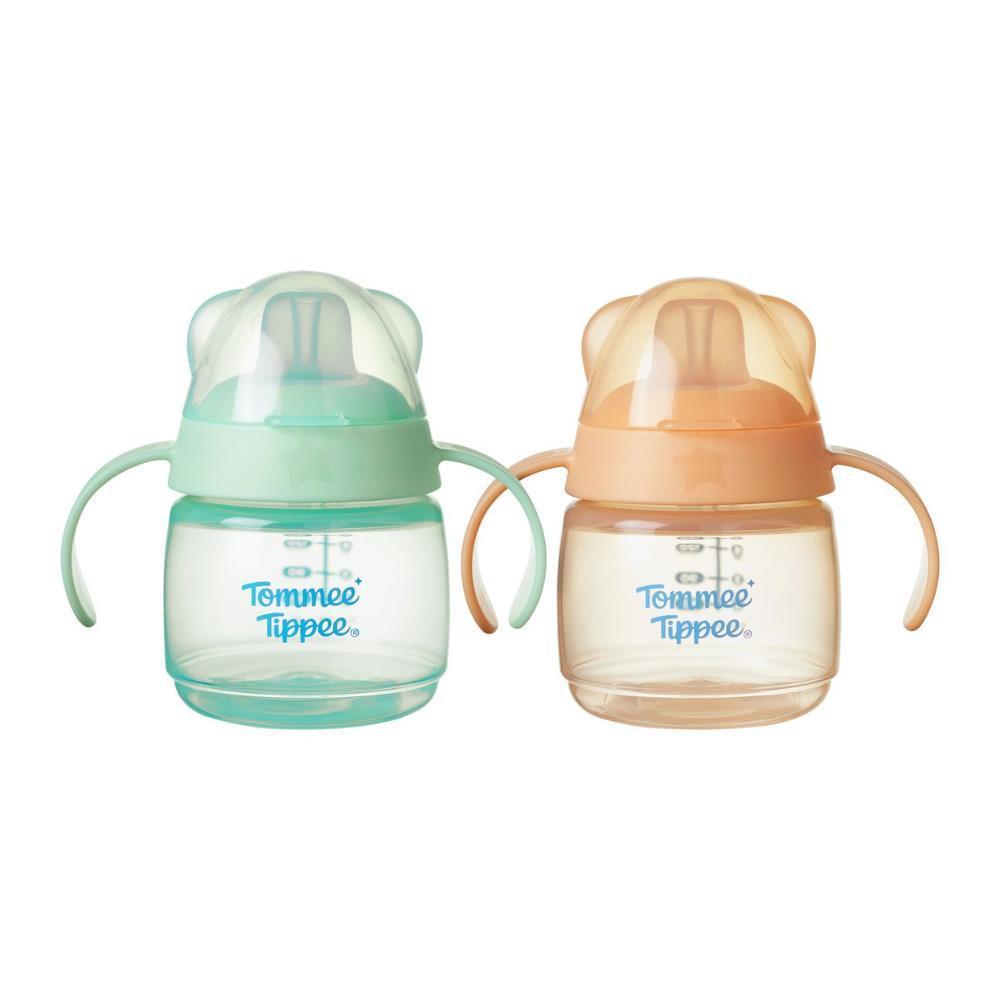 2 Copos de Aprendizagem com Asas Tommee Tippee Verde/Laranja 150ml