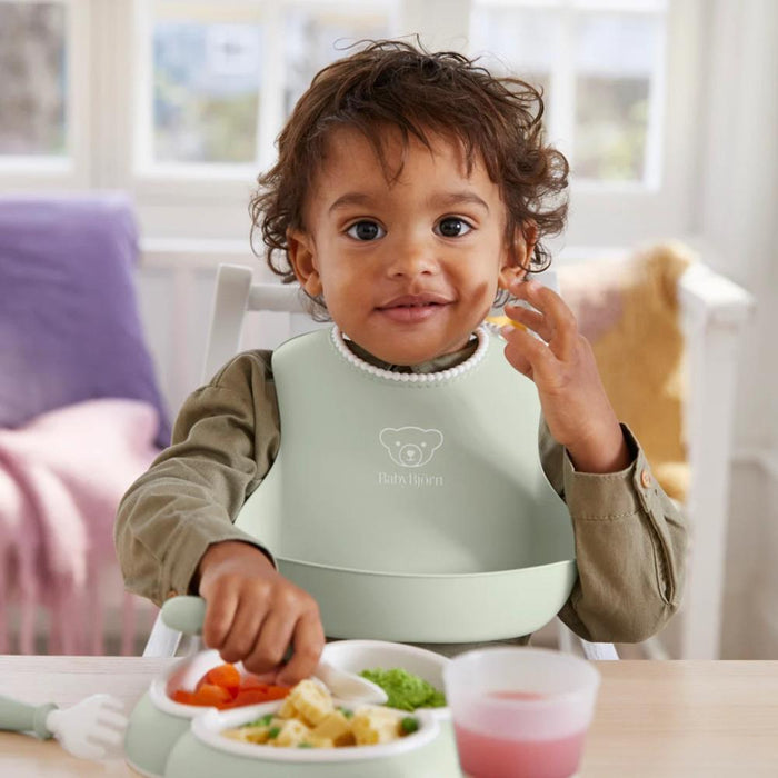 Babete BabyBjörn Verde Pastel
