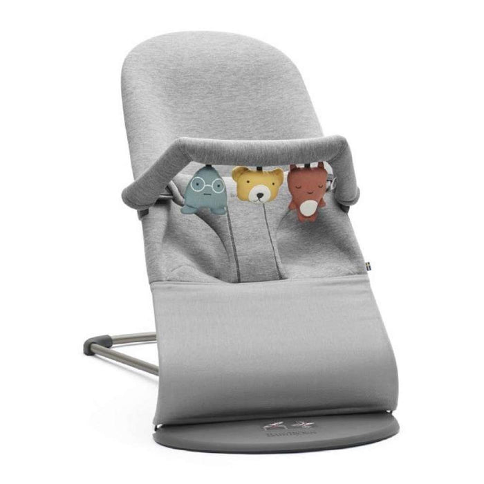 BabyBjörn Bliss 3D Jersey Light Grey Lounger + Soft Friends Toy