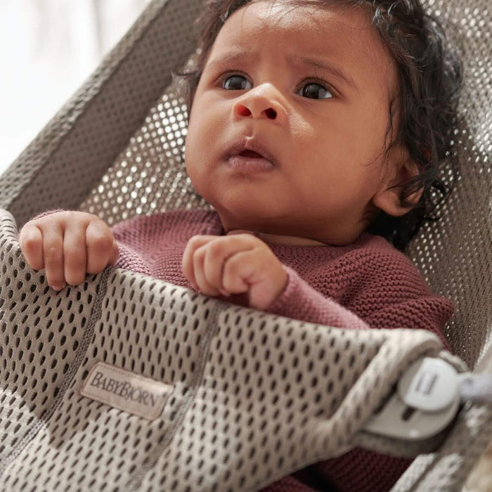Espreguiçadeira BabyBjörn Bliss Mesh Grey Beige
