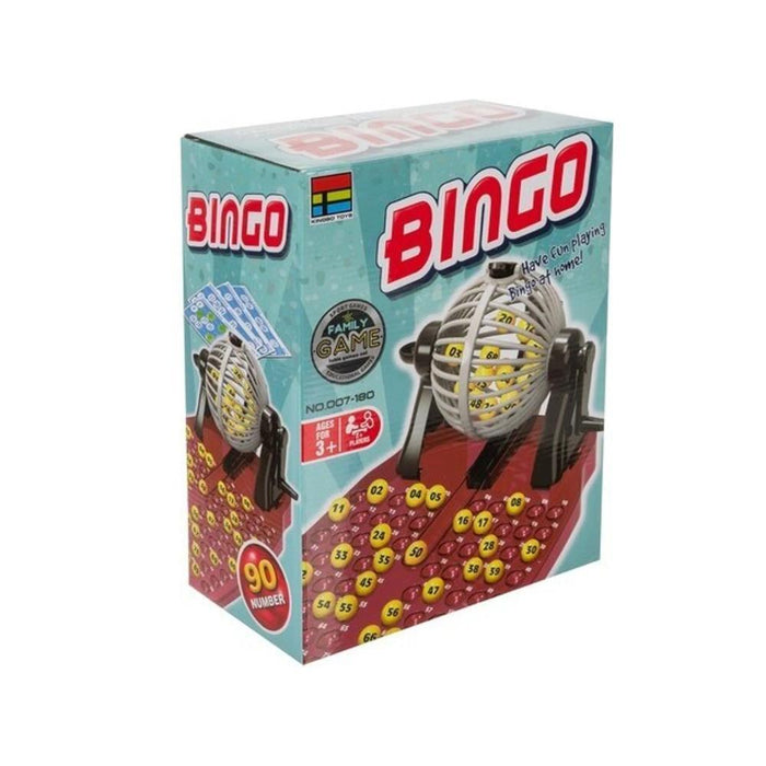 Jogo Bingo com Máquina Distribuição Bolas Kingso Toys
