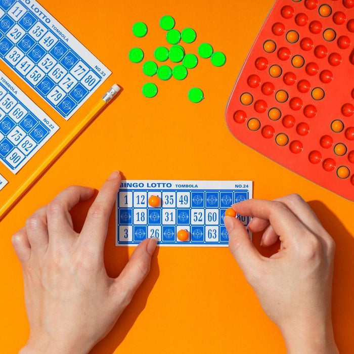 Jogo Bingo com Máquina Distribuição Bolas Kingso Toys