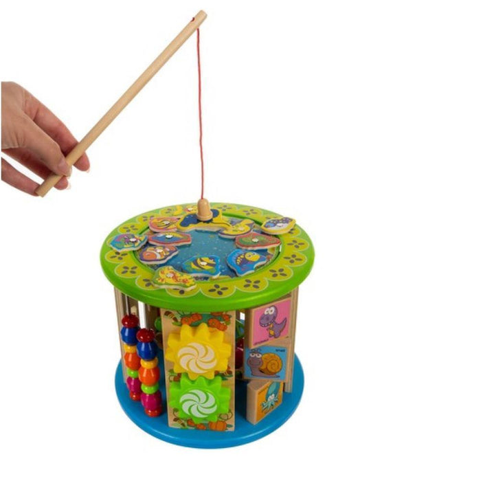 Cubo de Atividades em Madeira