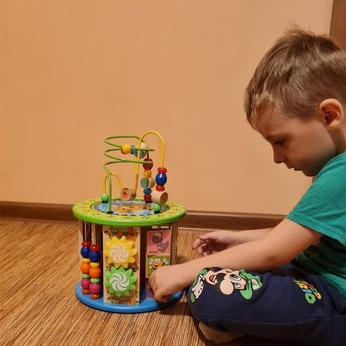 Cubo de Atividades em Madeira