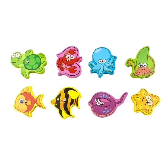 Puzzle/Jogo de Pesca Magnético em Madeira