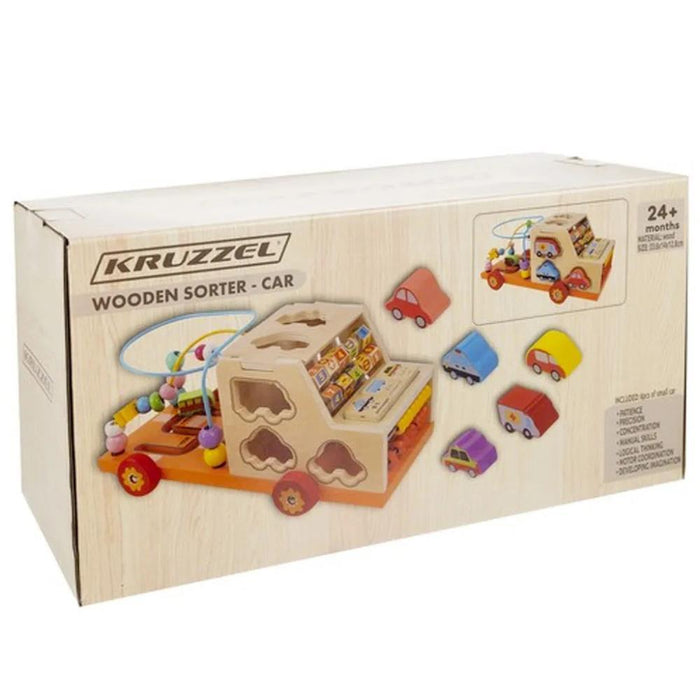 Carro de Atividades em Madeira