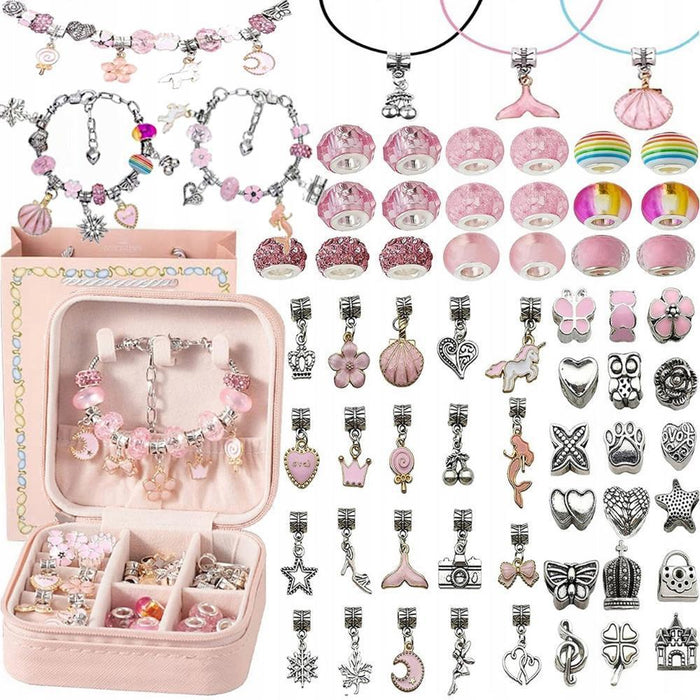 Guarda-Jóias com Kit Pulseiras e Colares Princess