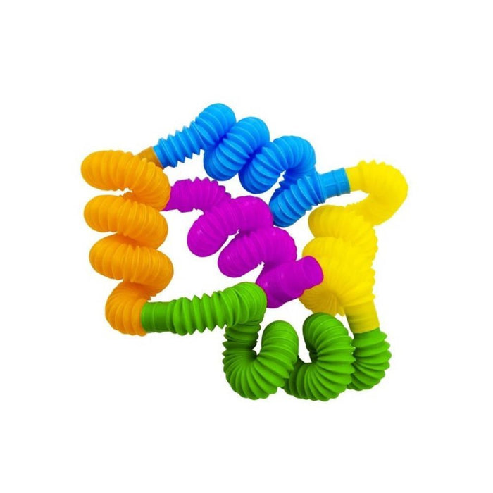 Tubo de Encaixe Sensorial Colorido  20 Peças