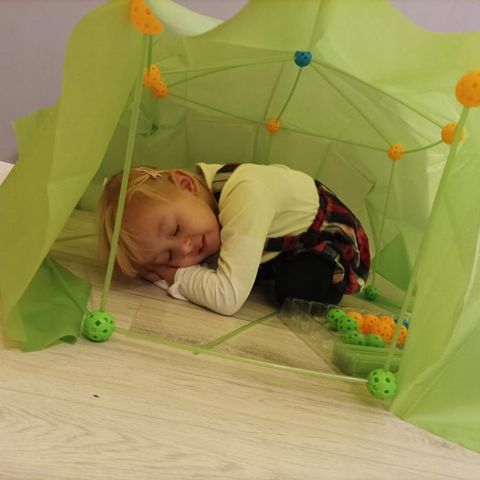 Kit de Construção com Varas Glow 100 Peças