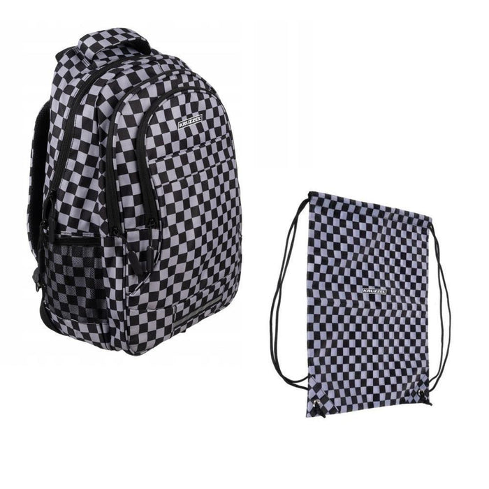 Mochila Checkerboard 50cm com Saco/Mochila