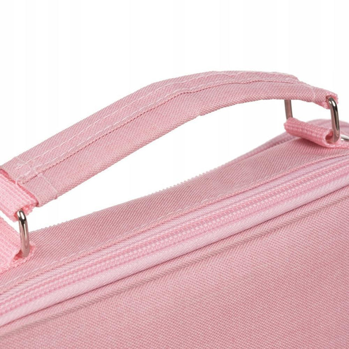 Estojo Duplo com 2 Divisórias Maaleo Rosa