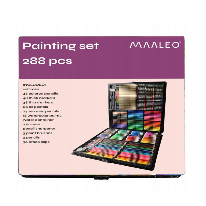 Caixa com Material de Pintura Maaleo 288 Peças
