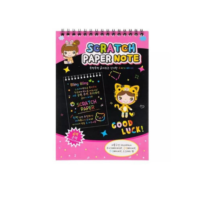 Conjunto Scratch Paper Note Good Luck Pink