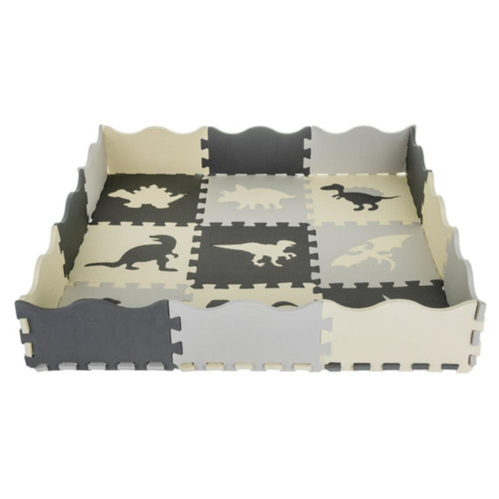 Tapete Puzzle em Eva Dinossauros 106x106cm