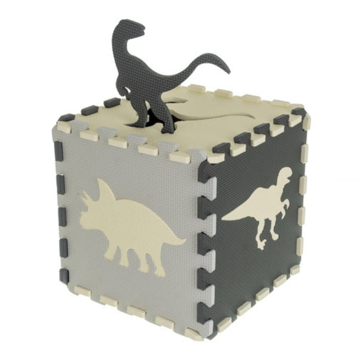 Tapete Puzzle em Eva Dinossauros 106x106cm