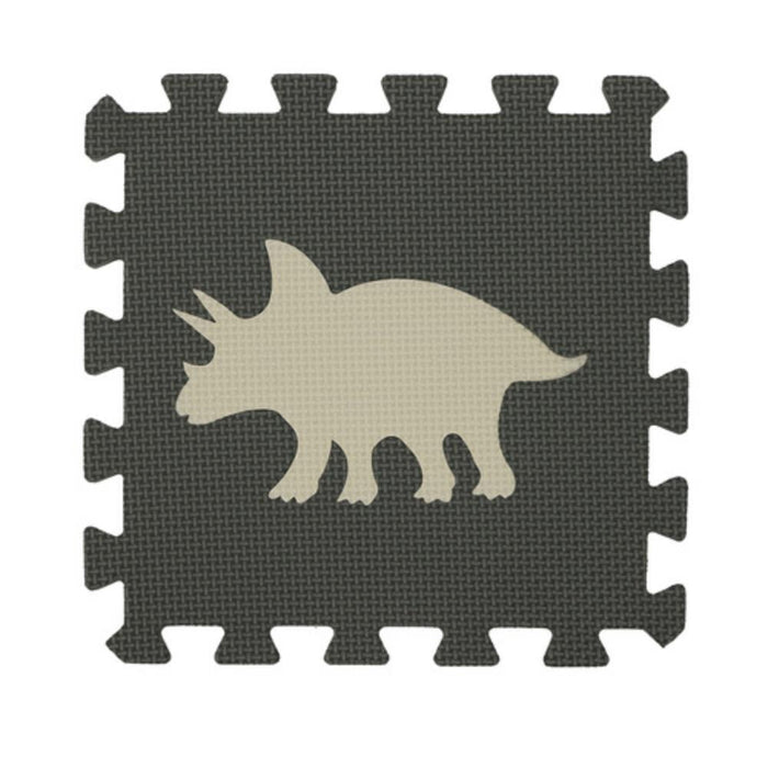 Tapete Puzzle em Eva Dinossauros 106x106cm