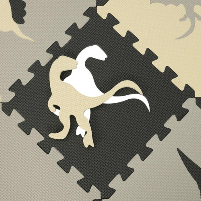 Tapete Puzzle em Eva Dinossauros 106x106cm