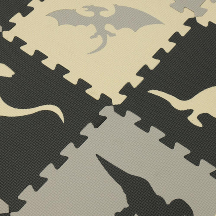 Tapete Puzzle em Eva Dinossauros 106x106cm