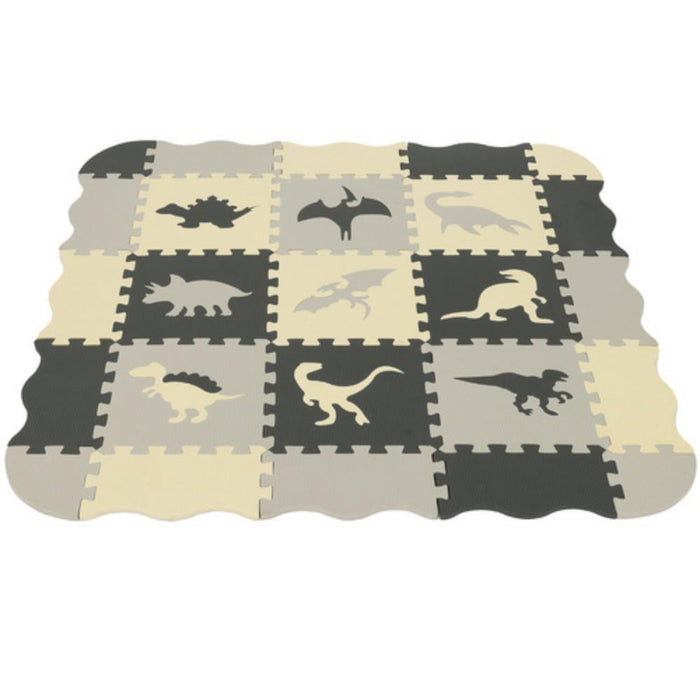 Tapete Puzzle em Eva Dinossauros 106x106cm