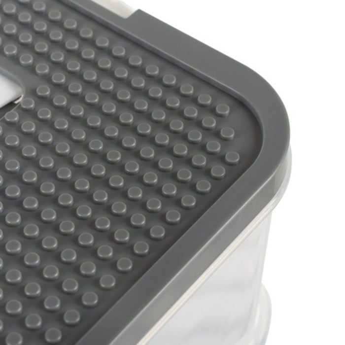 Caixa Organizadora com 3 Níveis e Divisórias para Blocos de Construção 22 Litros