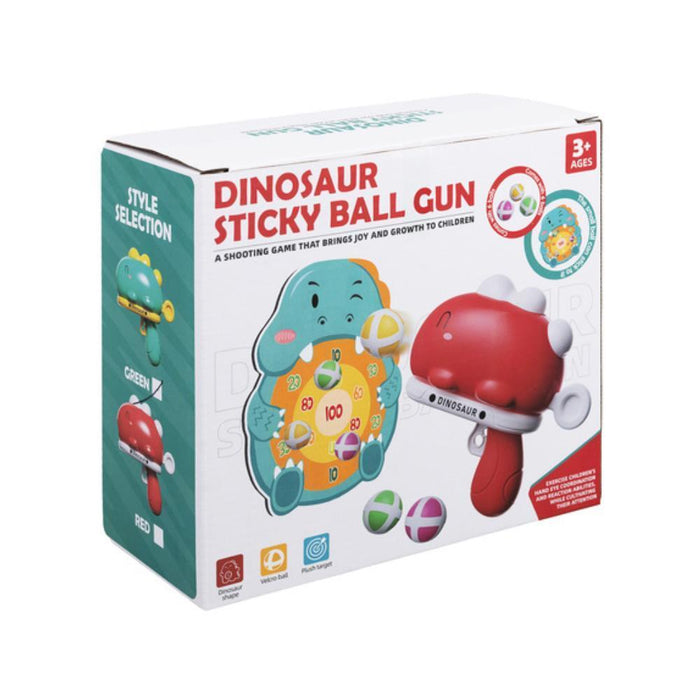 Jogo Tiro ao Alvo Pistola de Bolas Dinossauro