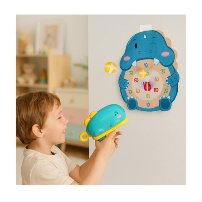 Jogo Tiro ao Alvo Pistola de Bolas Dinossauro