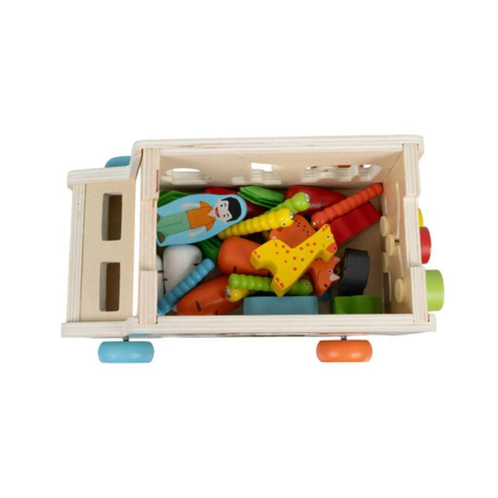 Carrinha de Atividades e Encaixe em Madeira
