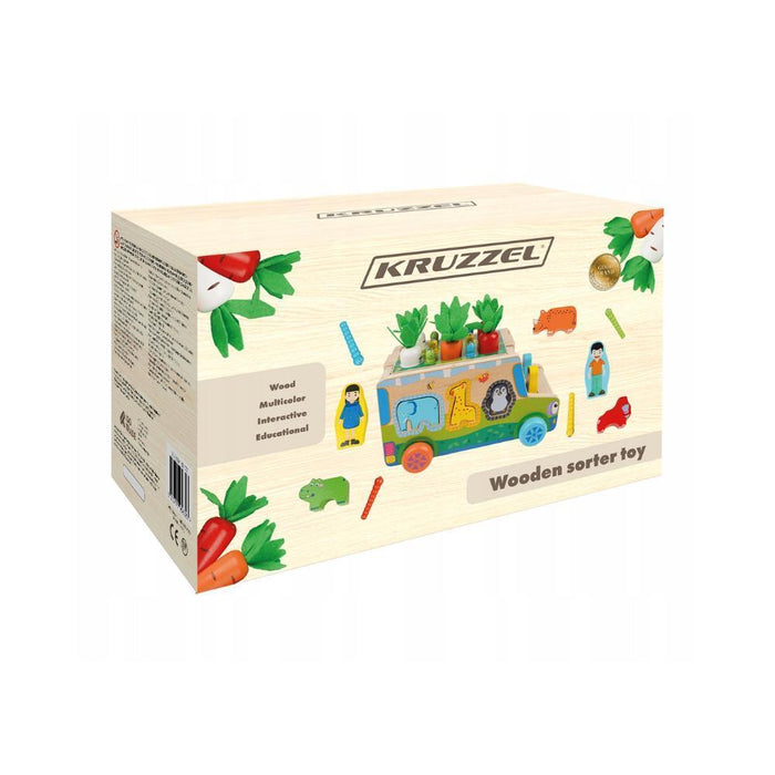 Carrinha de Atividades e Encaixe em Madeira