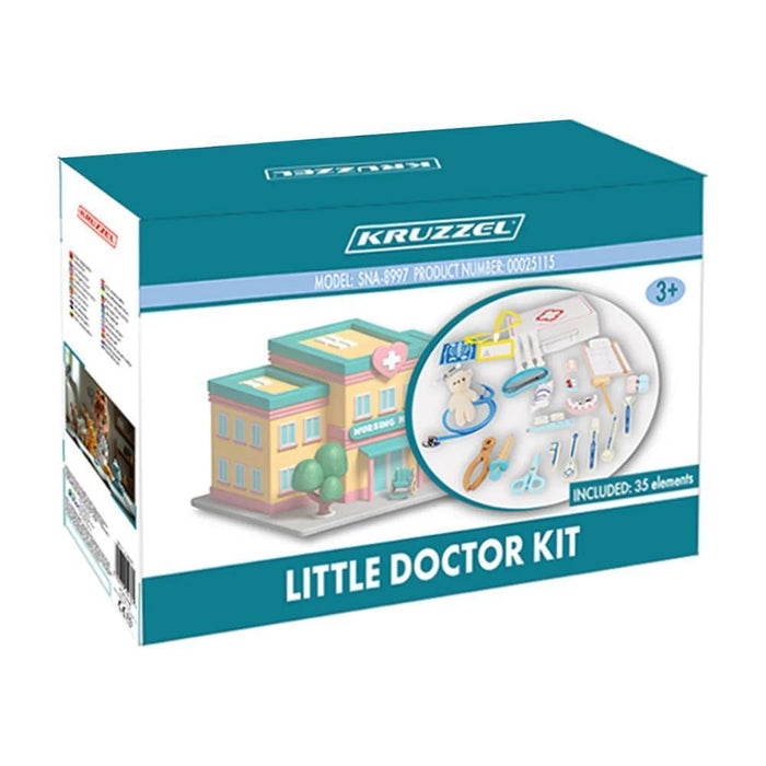Mala de Médico e Dentista Kruzzel com Acessórios 35 Peças