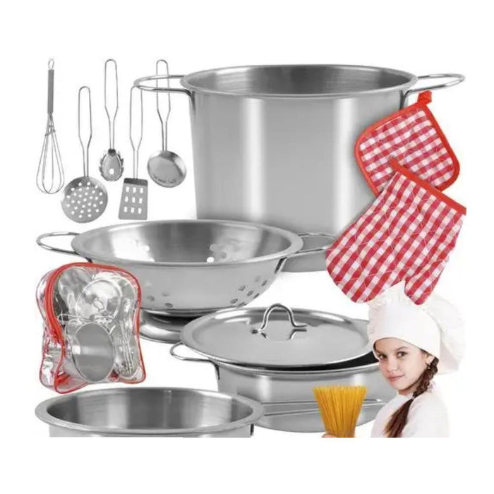 Mochila  com 10 Acessórios de Cozinha em Metal