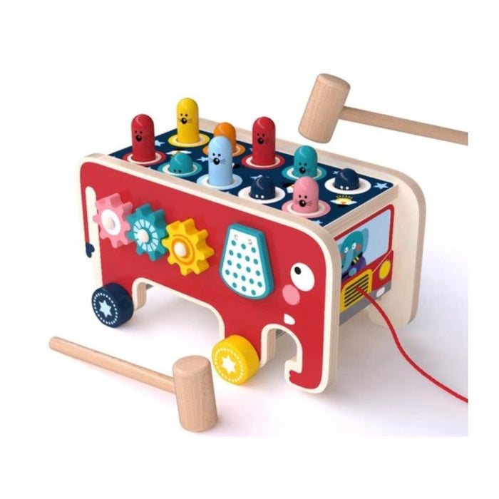 Carrinha de Atividades Elefante em Madeira