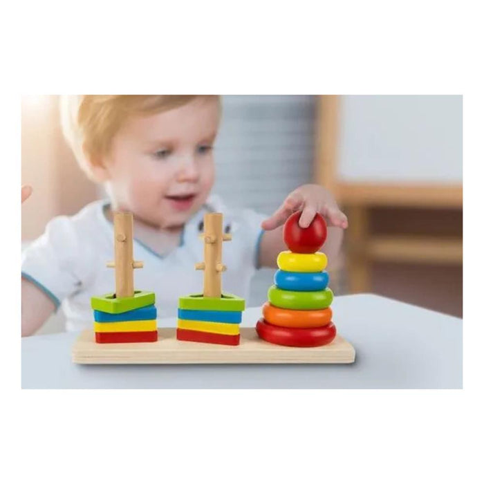 3 Torres para Organizar Formas em Madeira