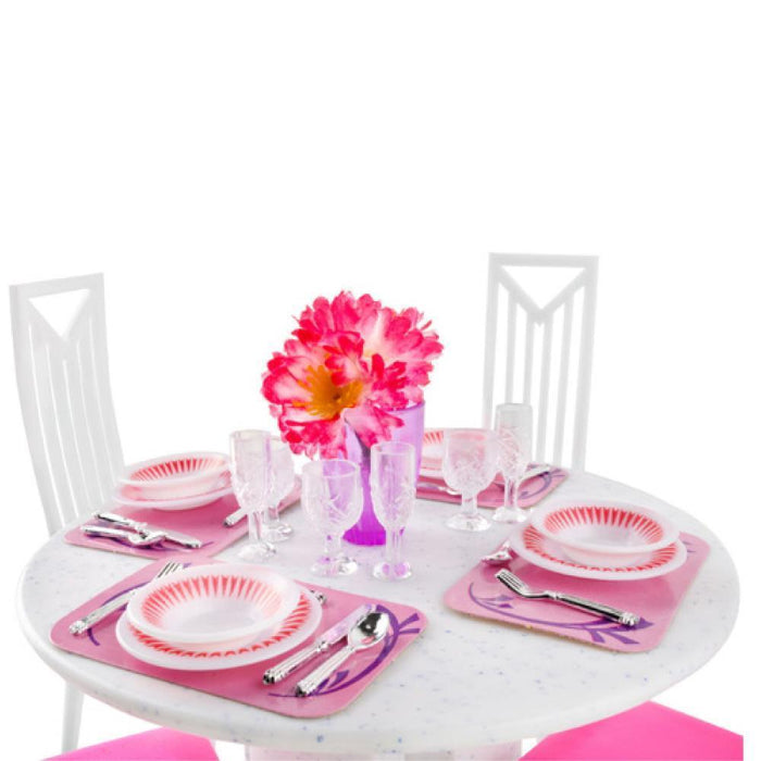 Mesa de Jantar com Acessórios para Bonecas